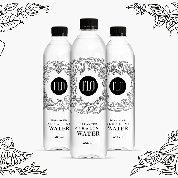 FLO天然矿泉水包装设计