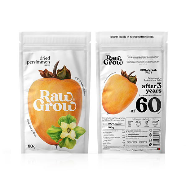 Raw Grow dried fruits干果包装设计