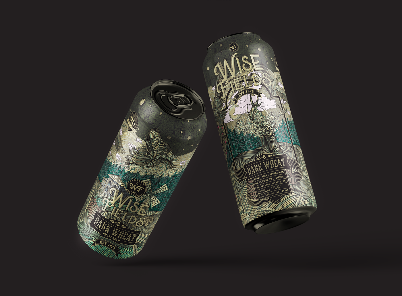 Wise Fields啤酒包装设计