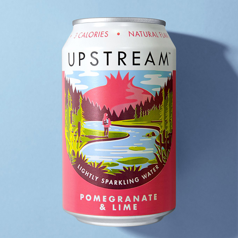 Upstream苏打水饮料包装设计