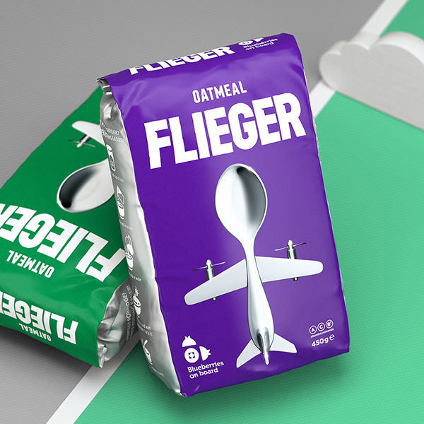 Flieger燕麦片包装设计