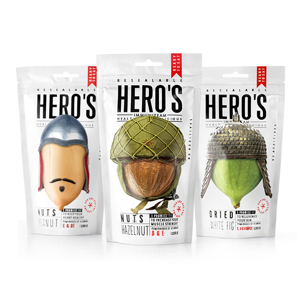 HERO'S英雄干果坚果包装设计