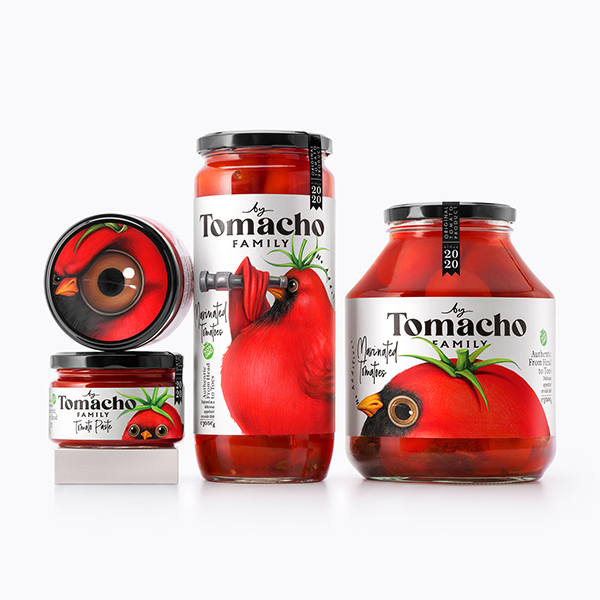 Tomacho番茄酱料包装设计